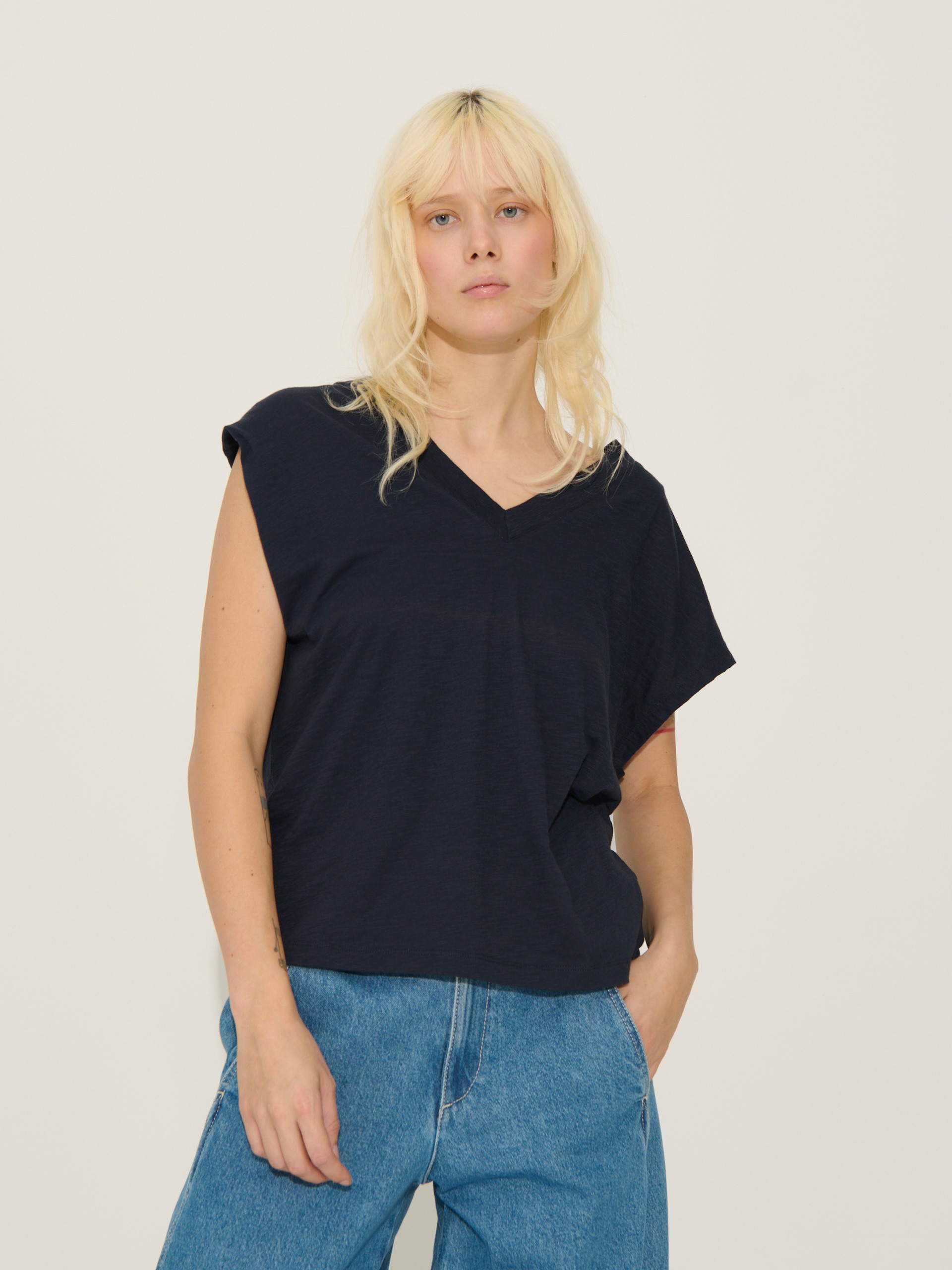 T-SHIRT LUCIA Bleu nuit , Prêt-à-porter Bensimon