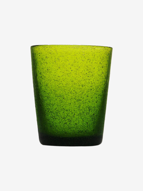 VERRE BUBBLE - SERAFINO ZANI  Olive , Maison Bensimon