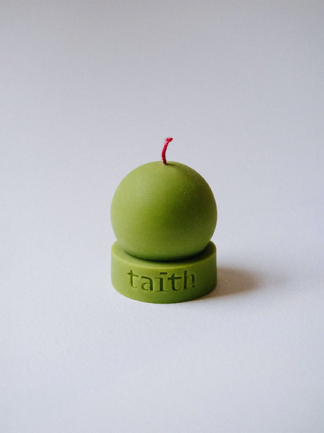 LU CANDLE GREEN - TAITH  Vert , Maison Bensimon