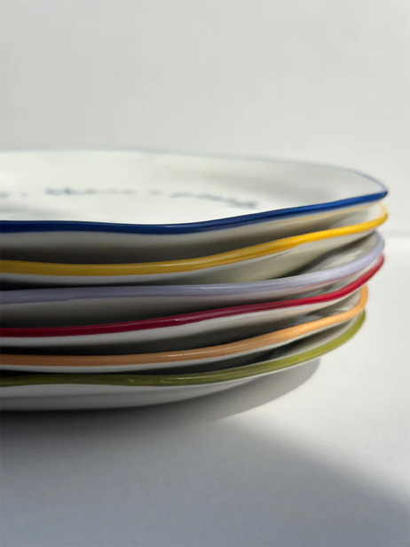 ASSIETTE GOOD FOOD GOOD COMPANY - THE ECLECTIC LIFESTYLE  Vert , Maison Bensimon