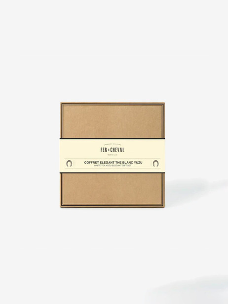 COFFRET ELEGANT TH&Eacute; BLANC YUZU - FER A CHEVAL  Blanc , Maison Bensimon