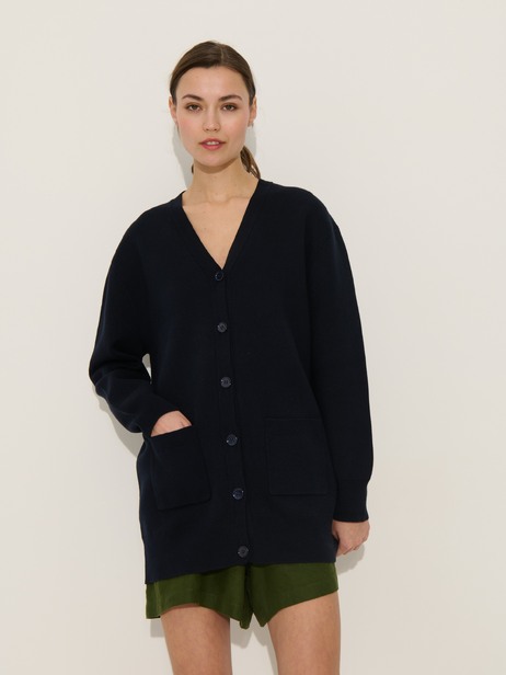 GILET PEDRO  Bleu nuit , Pr&ecirc;t-&agrave;-porter Bensimon