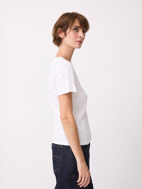 T-SHIRT PAULETTE  Blanc , Pr&ecirc;t-&agrave;-porter Bensimon