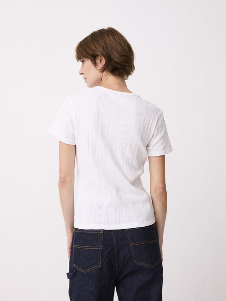 T-SHIRT PAULETTE  Blanc , Pr&ecirc;t-&agrave;-porter Bensimon