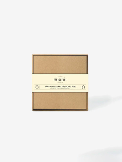 COFFRET ELEGANT THÉ BLANC YUZU - FER A CHEVAL  Blanc , Maison Bensimon