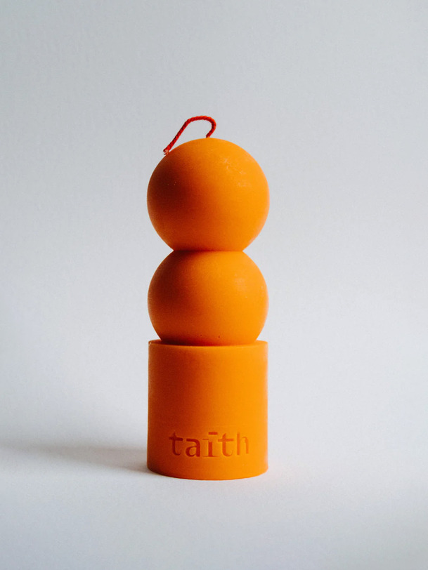 LILU CANDLE - TAITH  Orange , Maison Bensimon