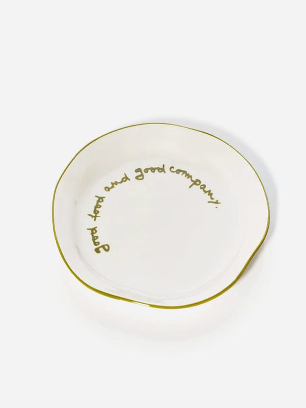 ASSIETTE GOOD FOOD GOOD COMPANY - THE ECLECTIC LIFESTYLE Vert , Maison Bensimon