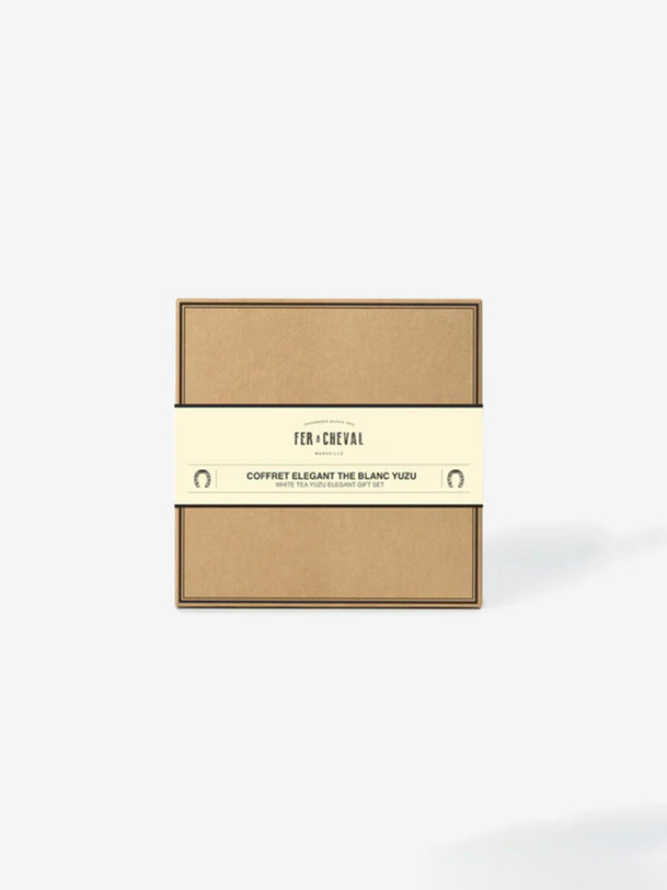 COFFRET ELEGANT TH&Eacute; BLANC YUZU - FER A CHEVAL  Blanc , Maison Bensimon