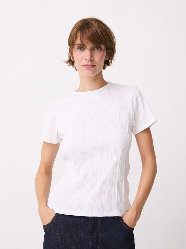 T-SHIRT PAULETTE  Blanc , Pr&ecirc;t-&agrave;-porter Bensimon