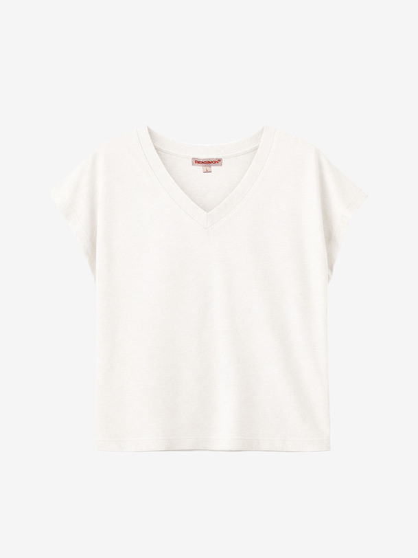T-SHIRT LUCIA Blanc , Prêt-à-porter Bensimon