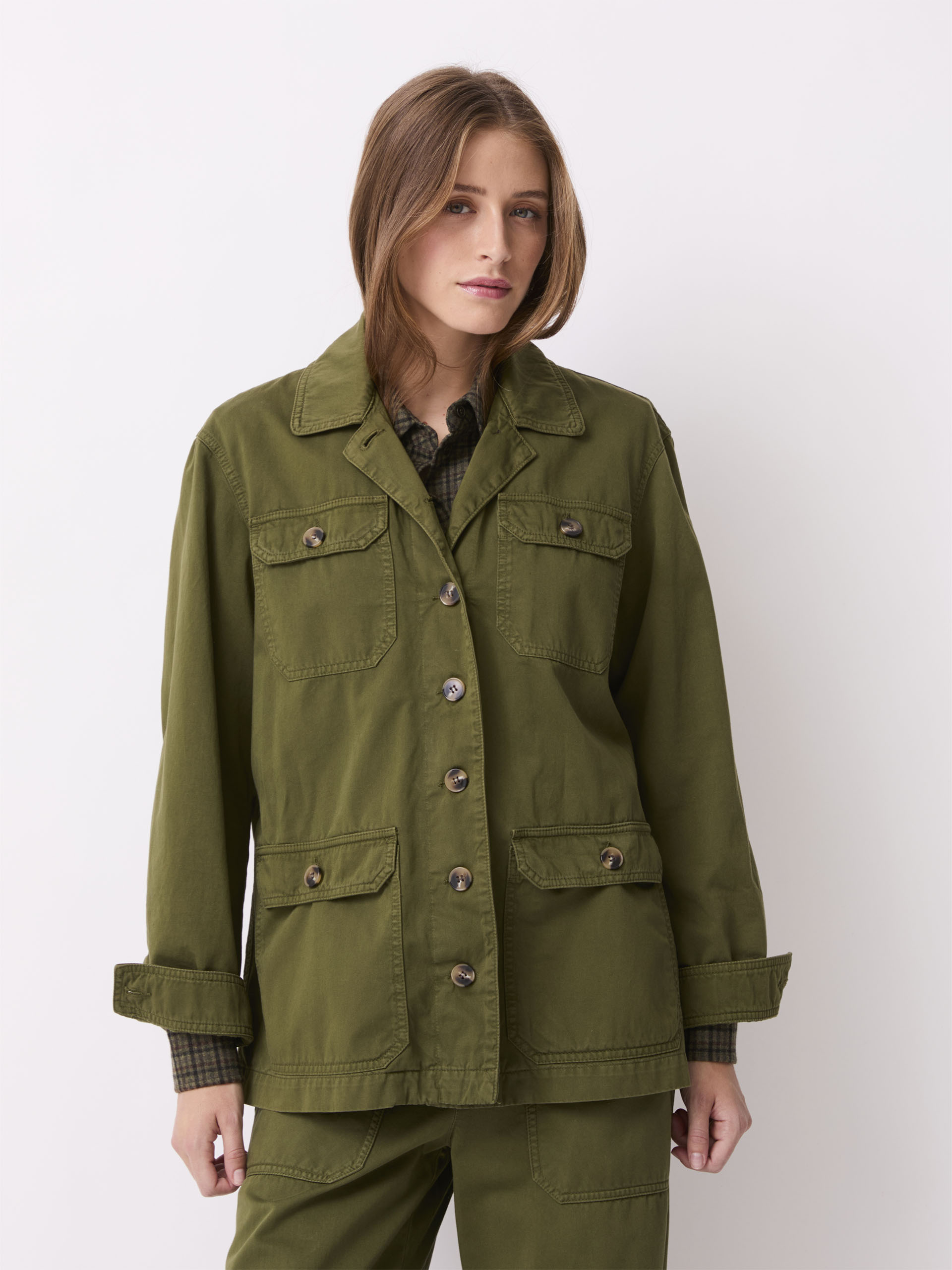 VESTE PIERO  Kaki , Pr&ecirc;t-&agrave;-porter Bensimon