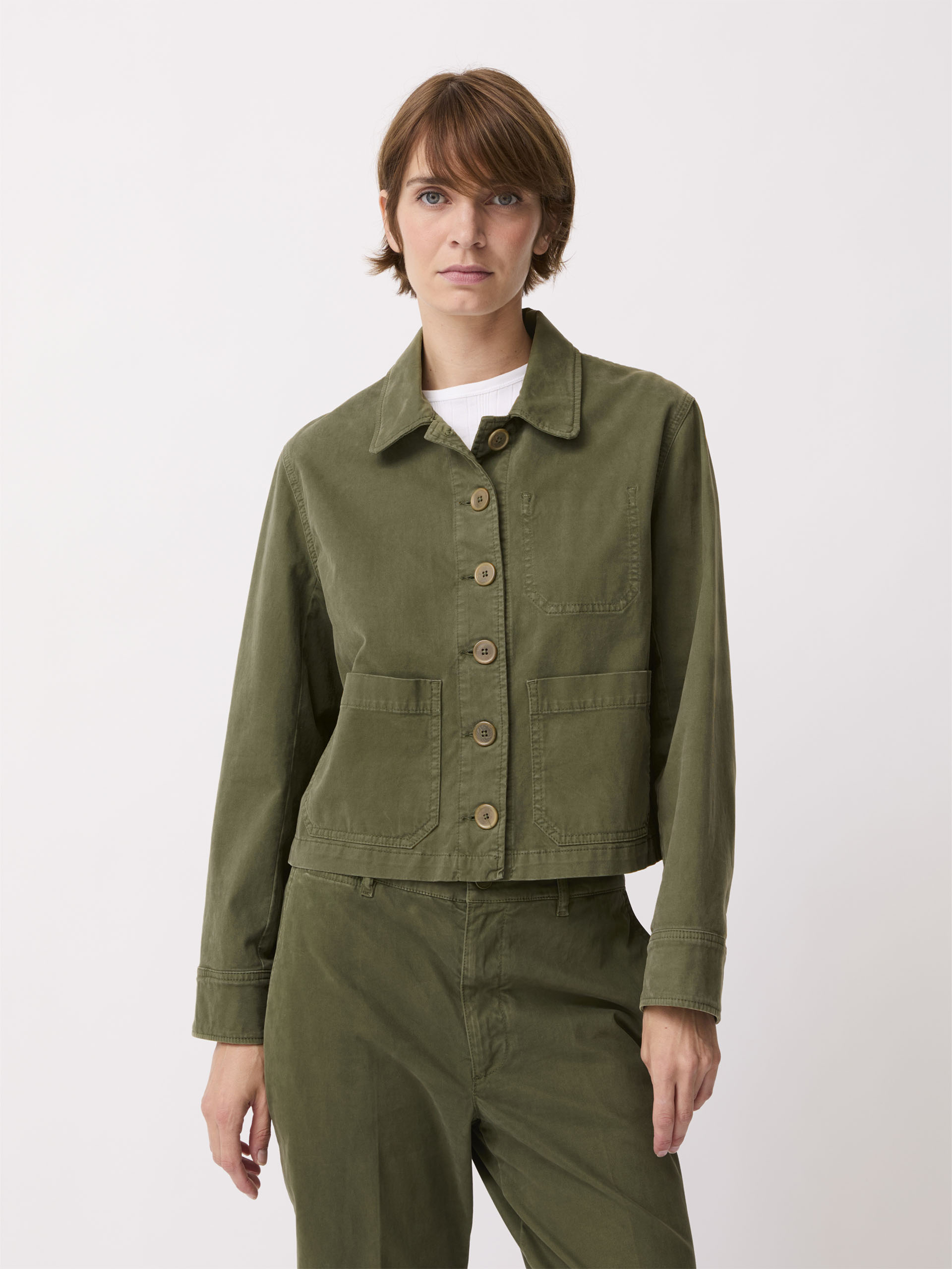 VESTE PARKER  Kaki , Pr&ecirc;t-&agrave;-porter Bensimon