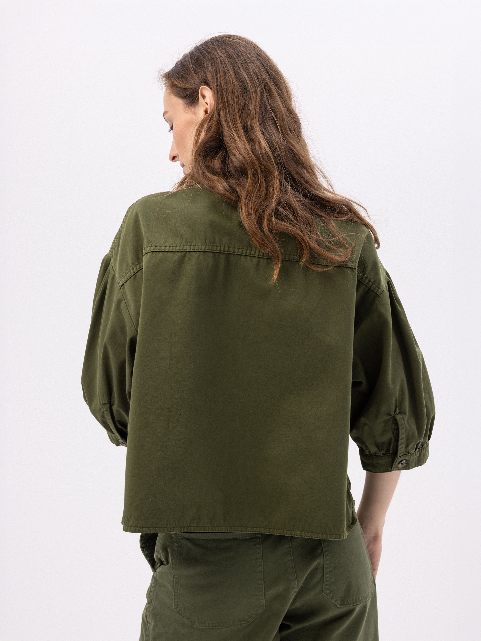 CHEMISE PRETTINA  Kaki , Pr&ecirc;t-&agrave;-porter Bensimon