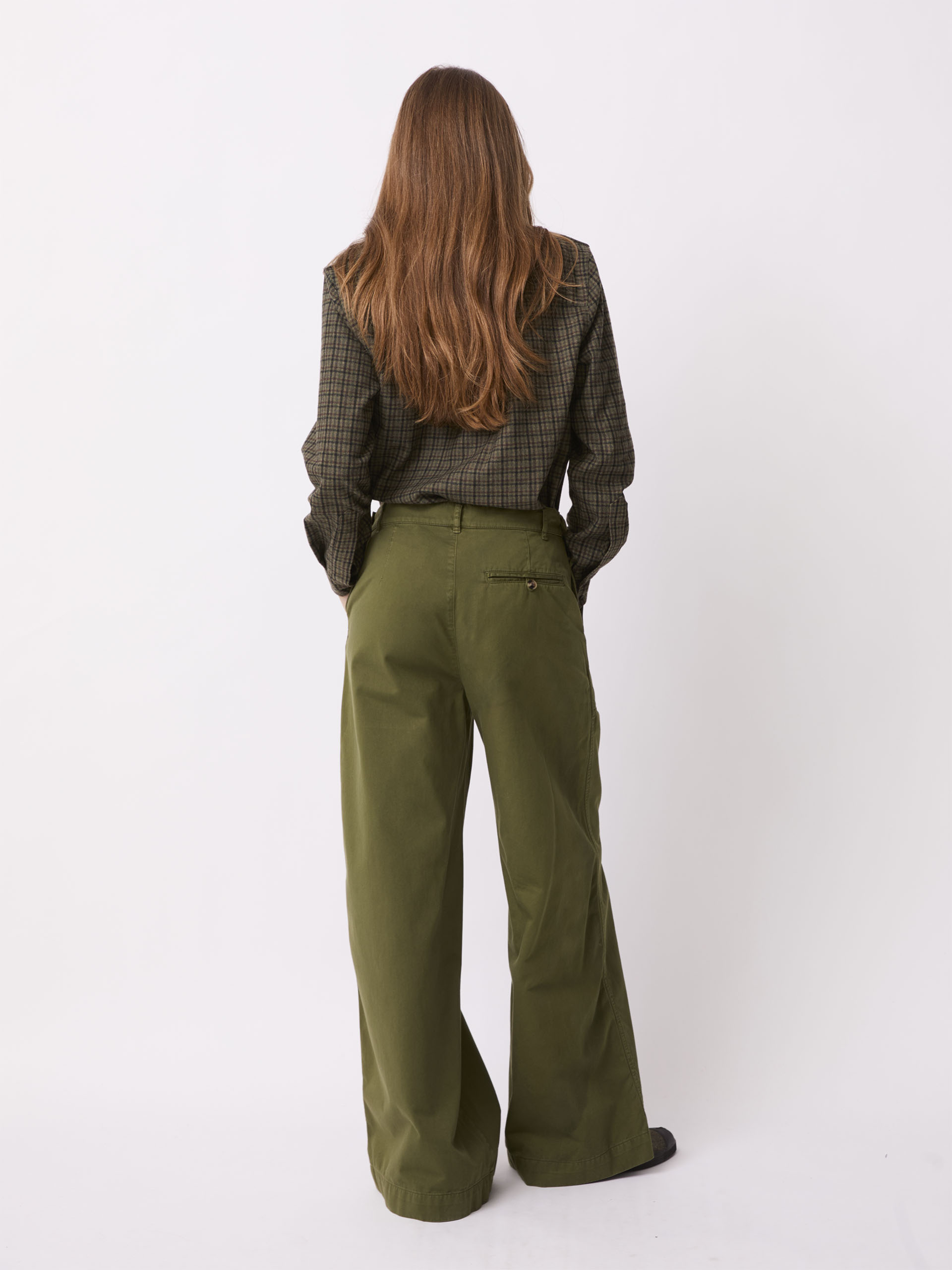 PANTALON PACOME  Kaki , Pr&ecirc;t-&agrave;-porter Bensimon
