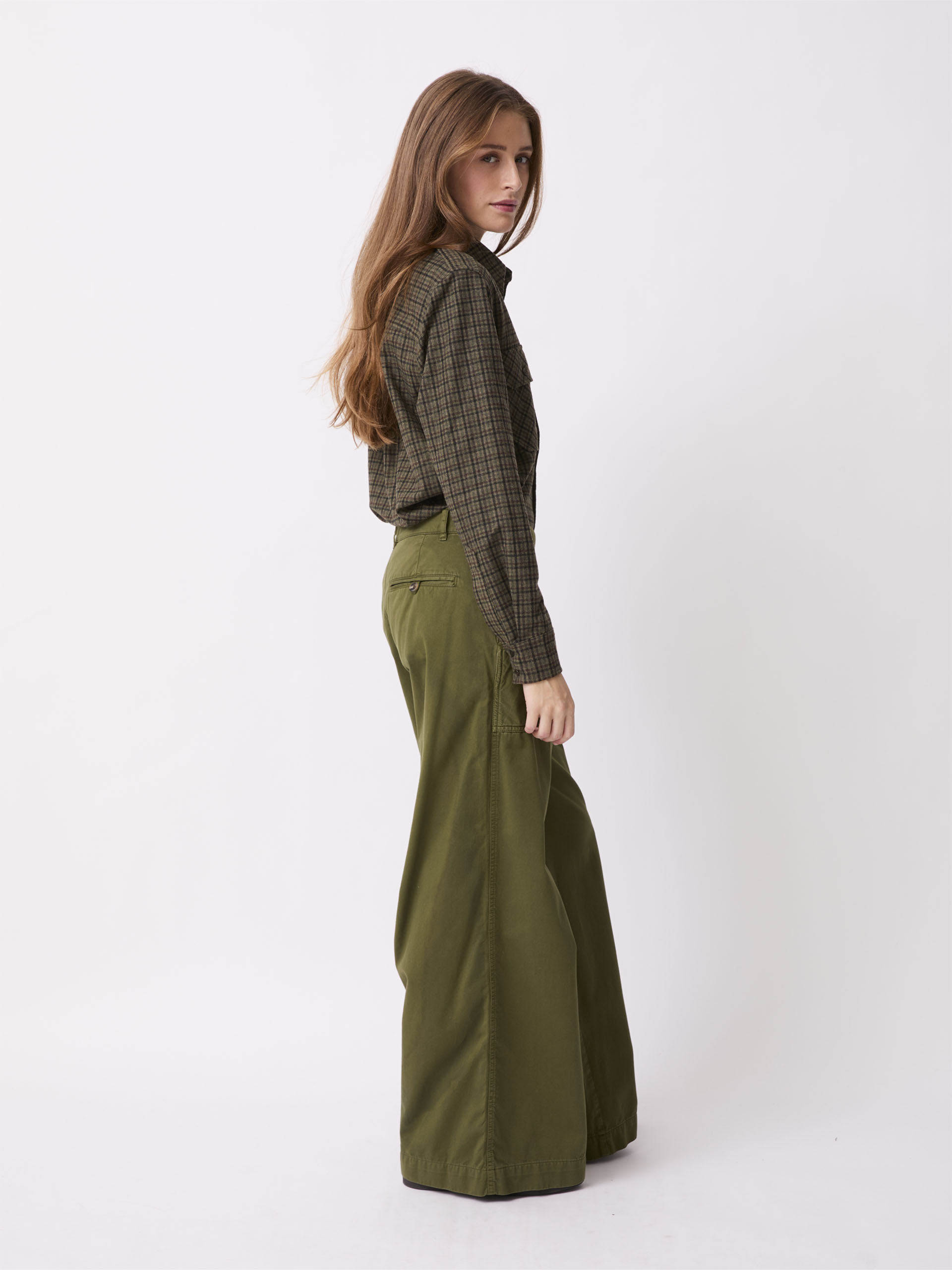 PANTALON PACOME  Kaki , Pr&ecirc;t-&agrave;-porter Bensimon