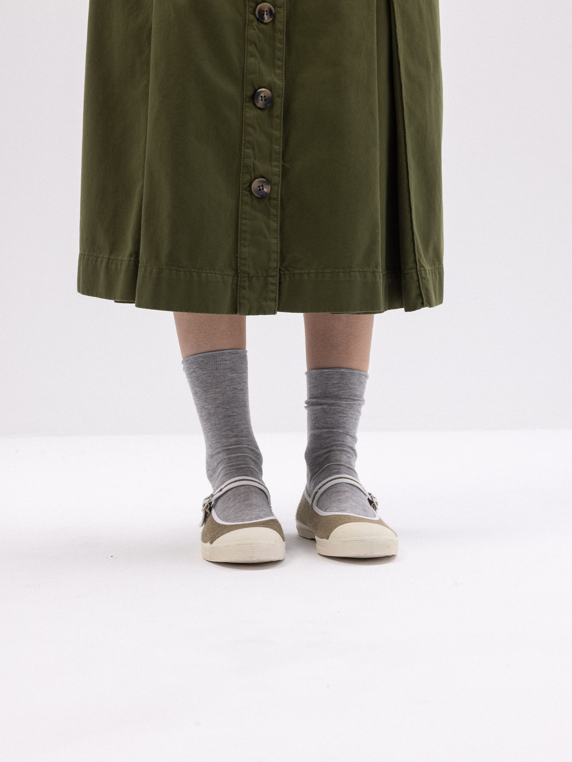 TENNIS BABIES EPONGE FEMME  Kaki , Tennis & Chaussures Bensimon