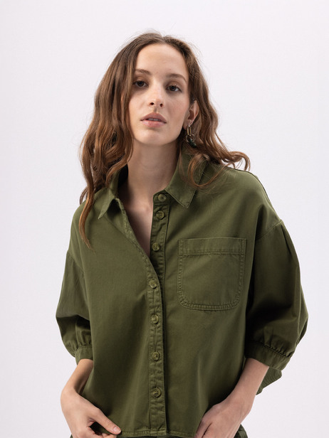 CHEMISE PRETTINA  Kaki , Pr&ecirc;t-&agrave;-porter Bensimon