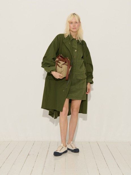 PARKA PHILIPE  Kaki , Pr&ecirc;t-&agrave;-porter Bensimon