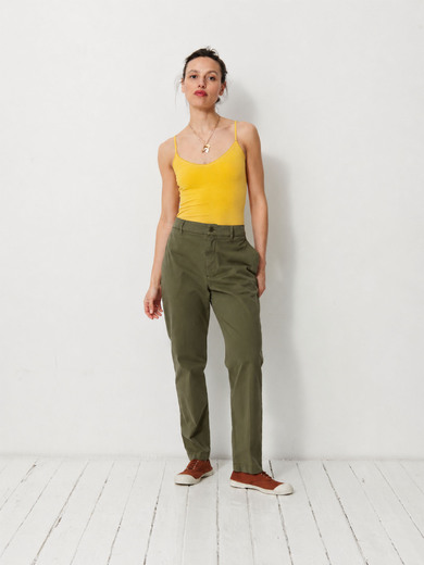 PANTALON BEGONIA  Kaki , Prêt-à-porter Bensimon