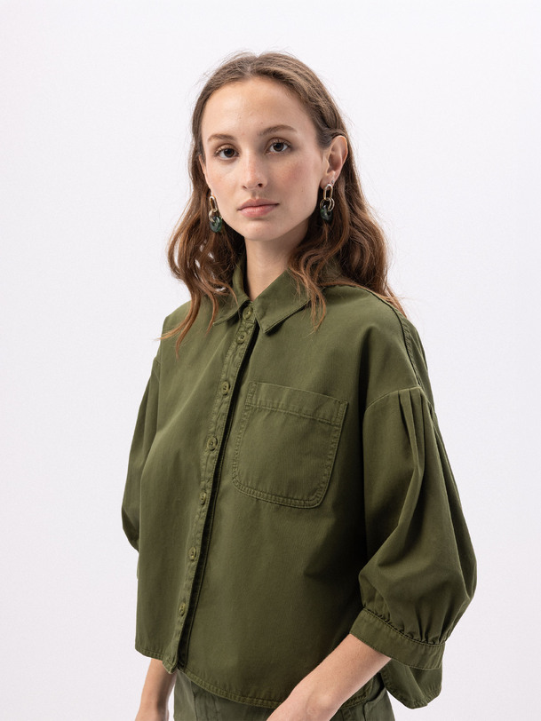 CHEMISE PRETTINA  Kaki , Pr&ecirc;t-&agrave;-porter Bensimon
