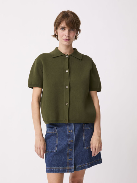 PULL PHILOMENE  Kaki , Pr&ecirc;t-&agrave;-porter Bensimon