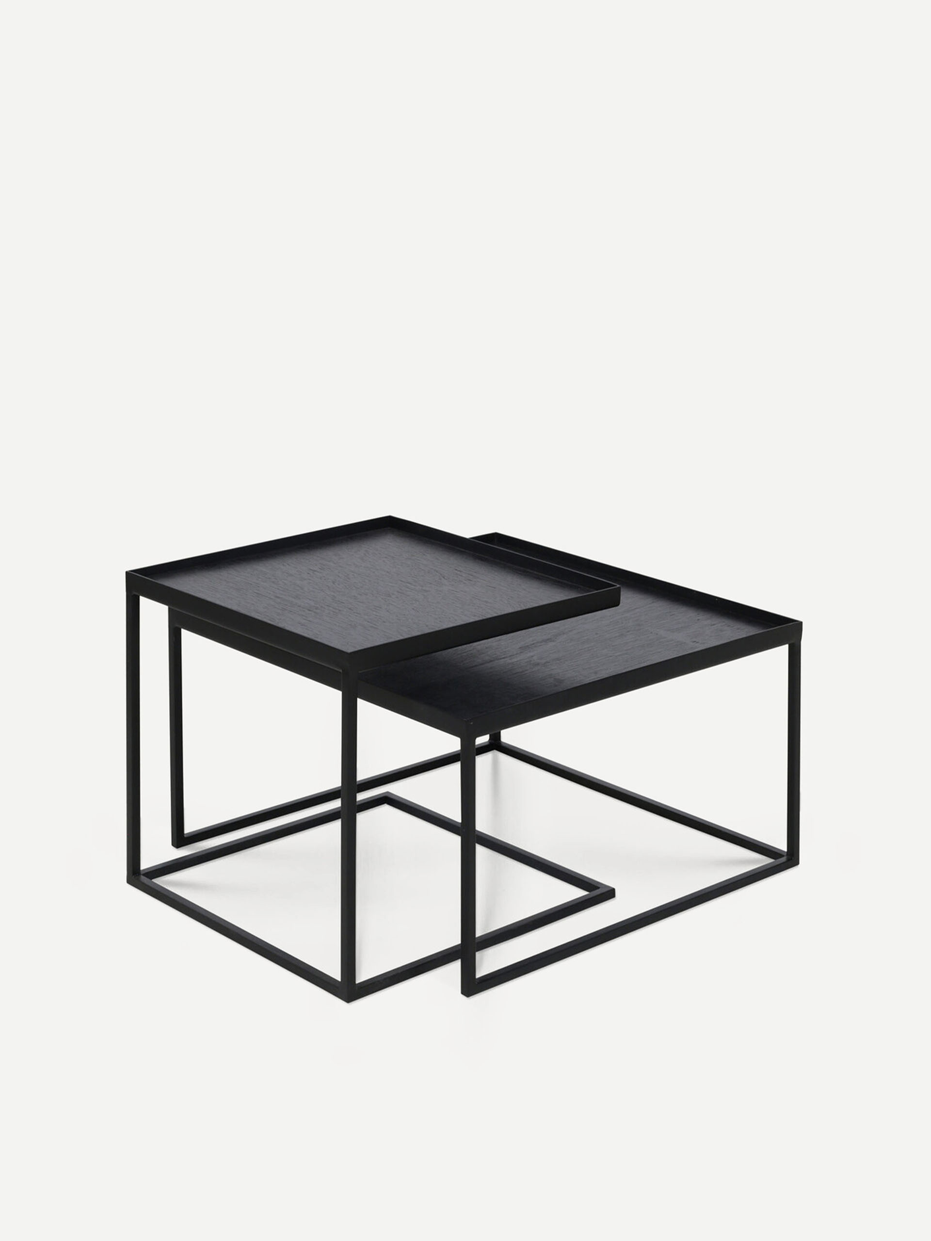 TABLE BASSE PLATEAU CARRE  Noir , z_offline Bensimon