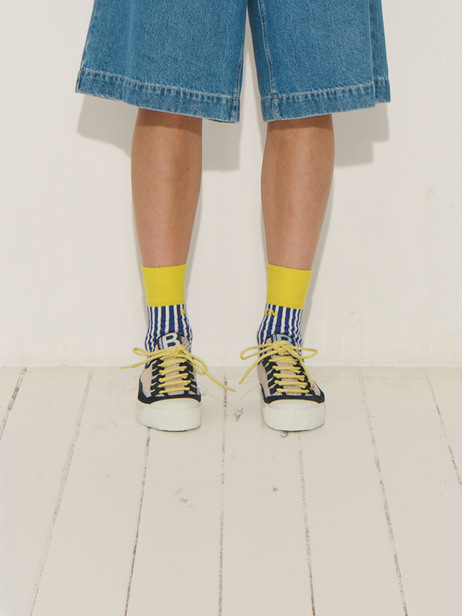 TENNIS B79 ROMY PONY MESH  Blanc-marine , Tennis & Chaussures Bensimon