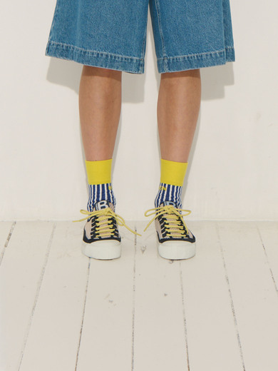 TENNIS B79 ROMY PONY MESH  Blanc-marine , Tennis & Chaussures Bensimon