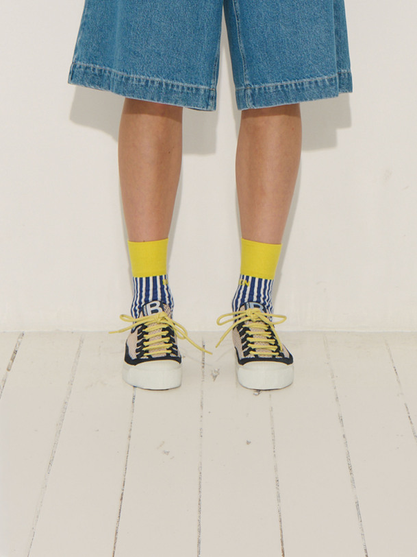 TENNIS B79 ROMY PONY MESH  Blanc-marine , Tennis & Chaussures Bensimon
