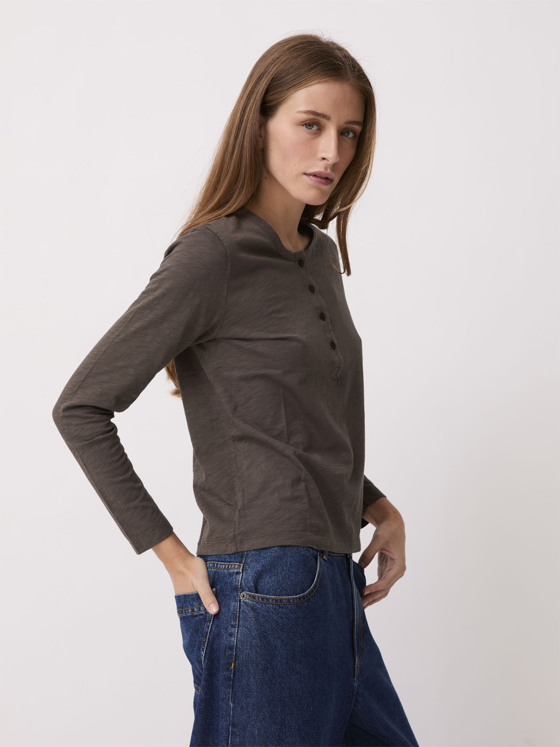 T-SHIRT ALEXANDRA Brun , Prêt-à-porter Bensimon