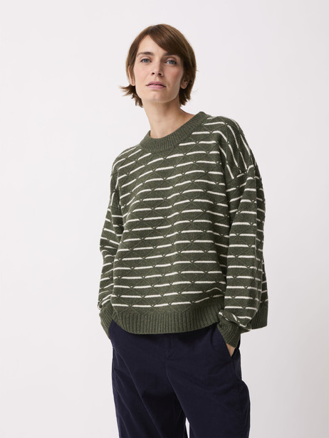 PULL RAMSES  Kaki , Pr&ecirc;t-&agrave;-porter Bensimon