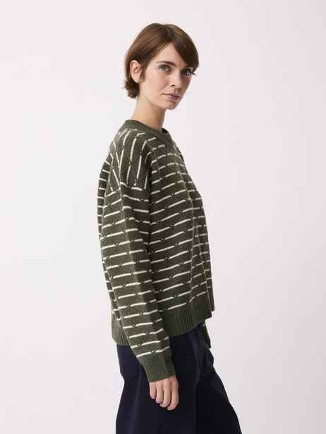 PULL RAMSES  Kaki , Pr&ecirc;t-&agrave;-porter Bensimon