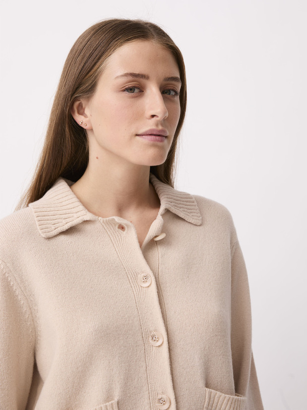 GILET ORIA Vanille , Prêt-à-porter Bensimon