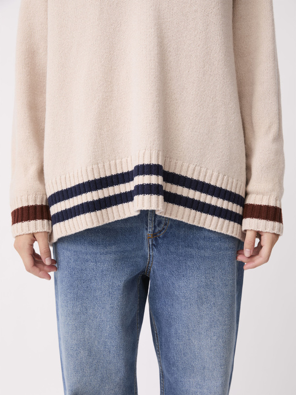PULL RAISSA Vanille , Prêt-à-porter Bensimon