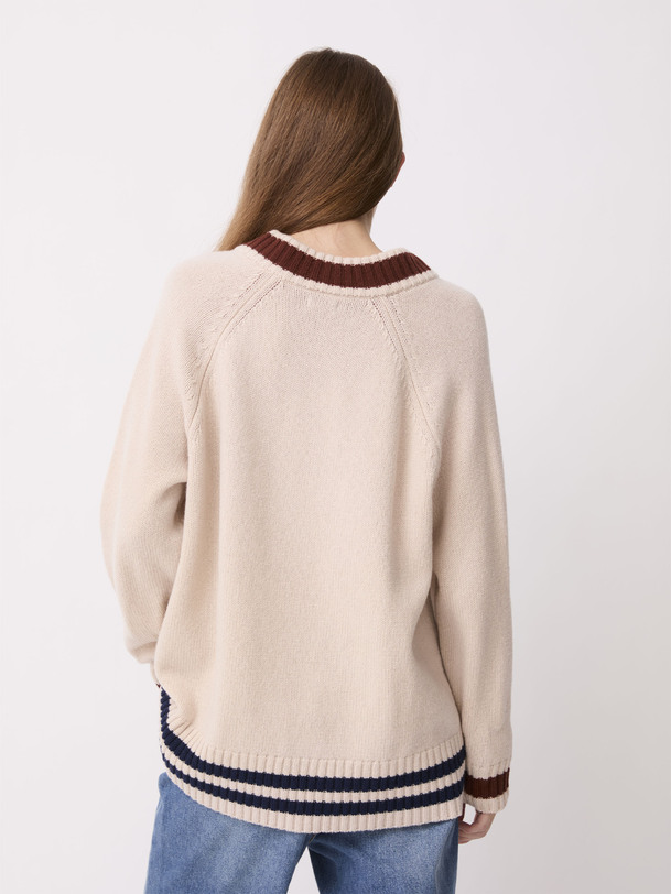 PULL RAISSA Vanille , Prêt-à-porter Bensimon