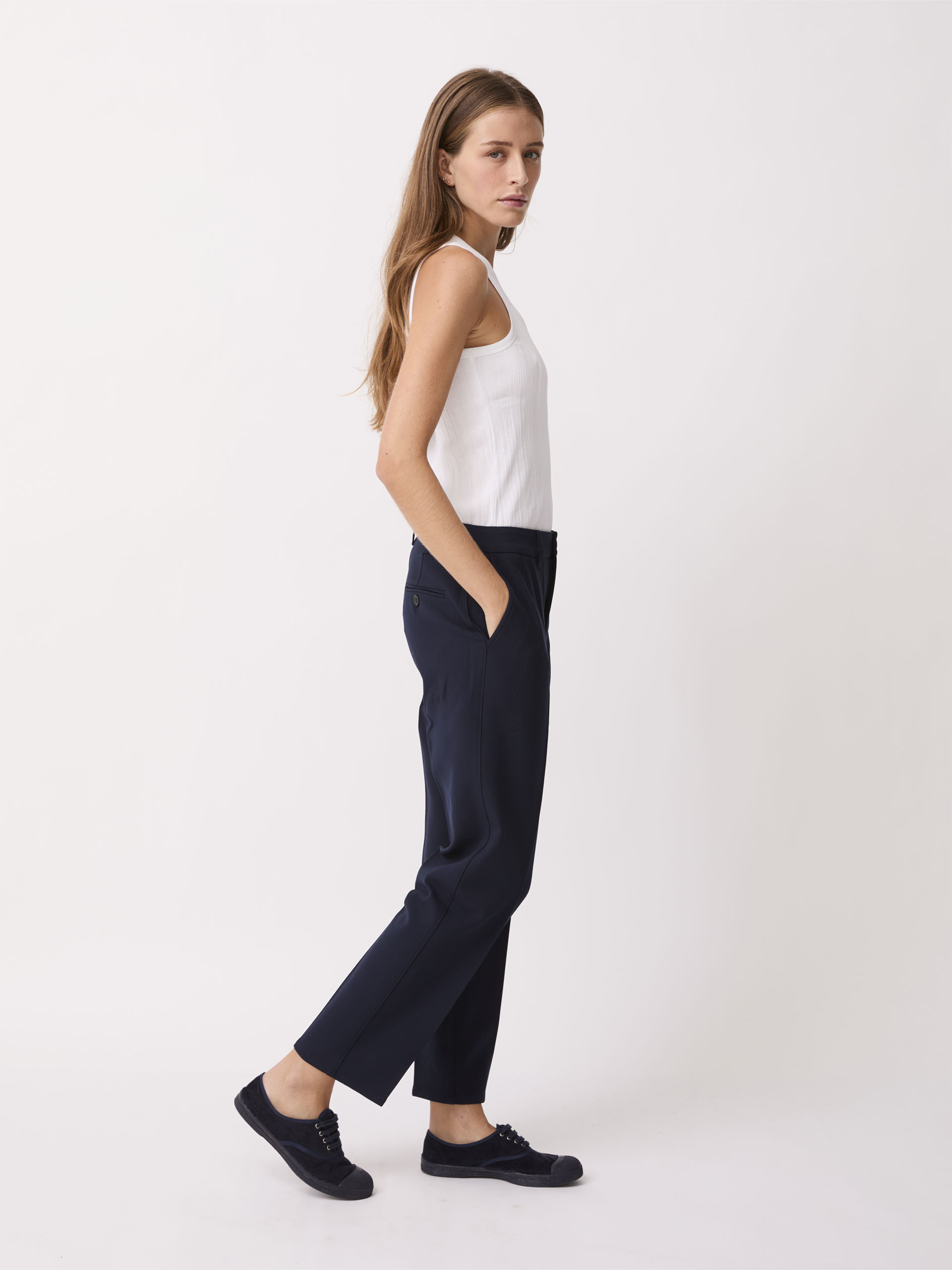 PANTALON RICO  Bleu roi , Pr&ecirc;t-&agrave;-porter Bensimon