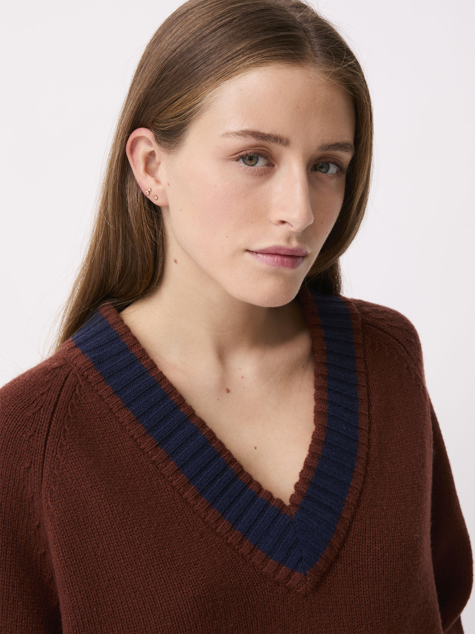 PULL RAISSA Lie de vin , Prêt-à-porter Bensimon