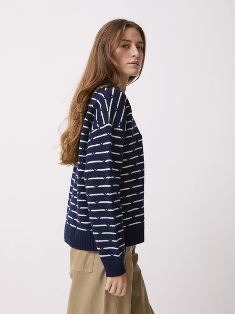 PULL RAMSES  Bleu roi , Pr&ecirc;t-&agrave;-porter Bensimon