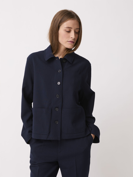 VESTE PARKER  Bleu roi , Pr&ecirc;t-&agrave;-porter Bensimon