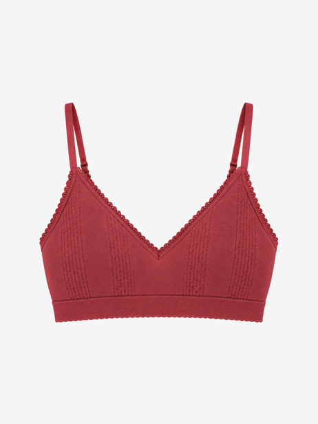 BRASSIERE  Lie de vin , Pr&ecirc;t-&agrave;-porter Bensimon