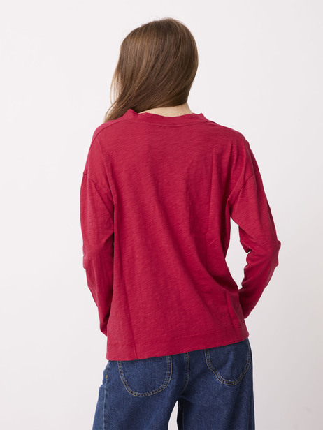 T-SHIRT PETRUSO  Lie de vin , Pr&ecirc;t-&agrave;-porter Bensimon