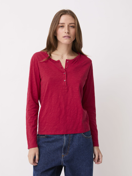 T-SHIRT ALEXANDRA  Lie de vin , Pr&ecirc;t-&agrave;-porter Bensimon