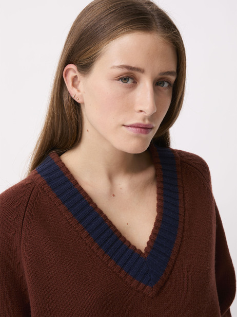 PULL RAISSA  Lie de vin , Pr&ecirc;t-&agrave;-porter Bensimon