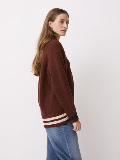 PULL RAISSA  Lie de vin , Pr&ecirc;t-&agrave;-porter Bensimon