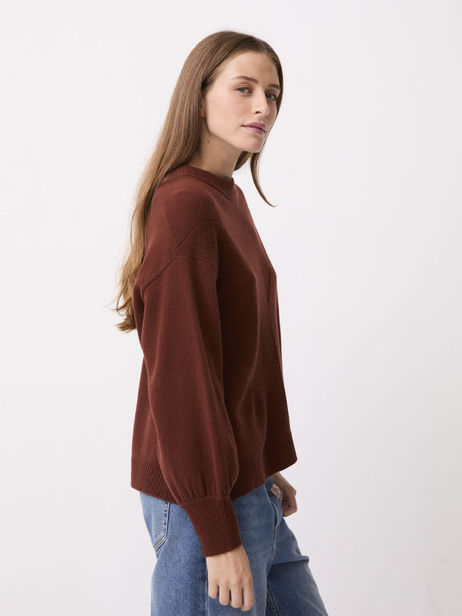 PULL OUDAI  Lie de vin , Pr&ecirc;t-&agrave;-porter Bensimon 