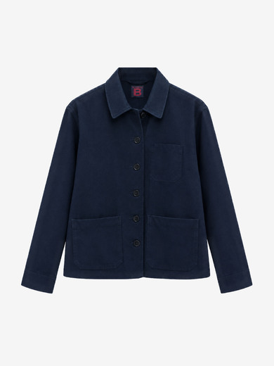VESTE PARKER  Bleu roi , Pr&ecirc;t-&agrave;-porter Bensimon
