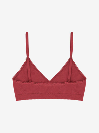 BRASSIERE  Lie de vin , Prêt-à-porter Bensimon