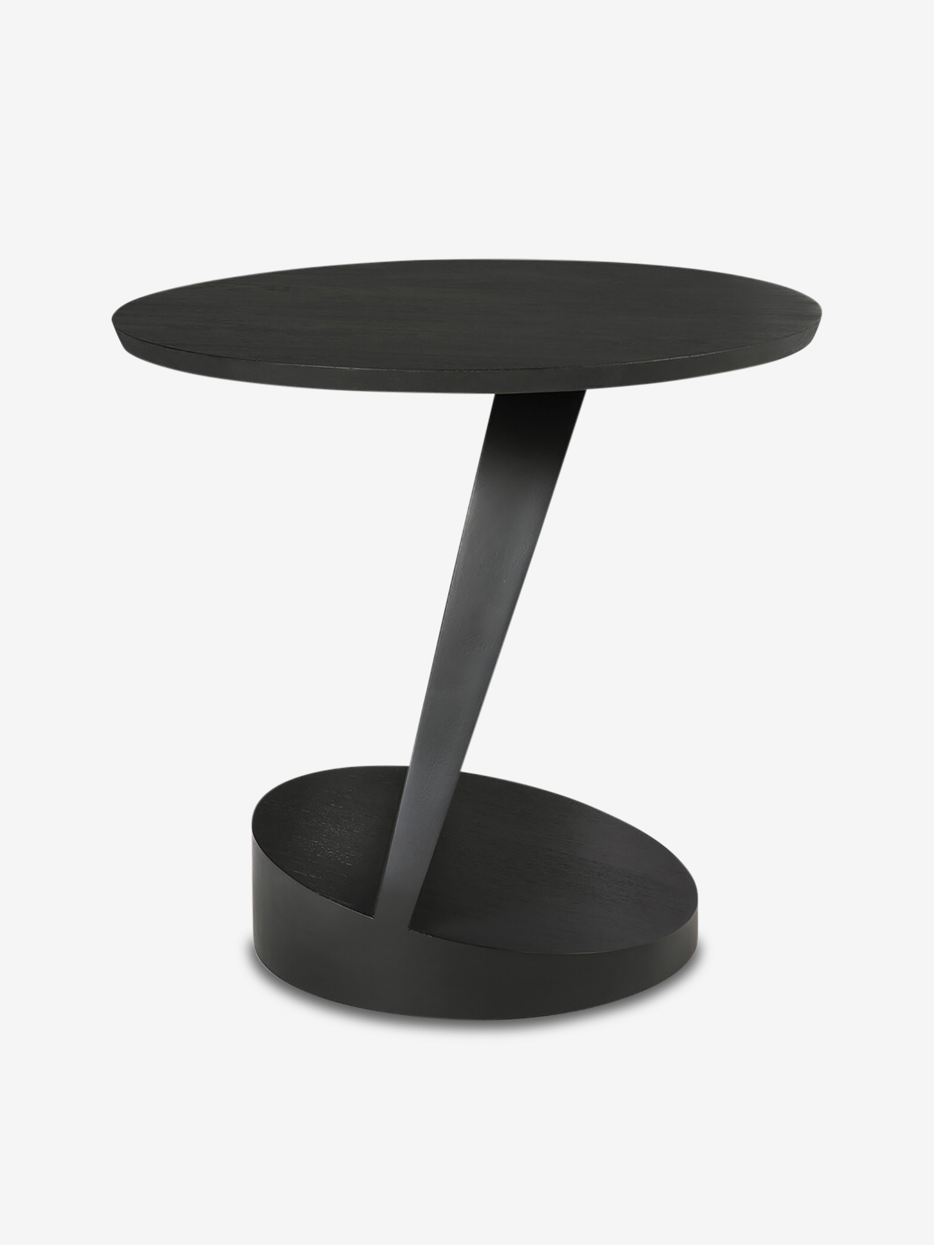 TABLE D'APPOINT OBLIC TECK - ETHNICRAFT Noir , Maison Bensimon