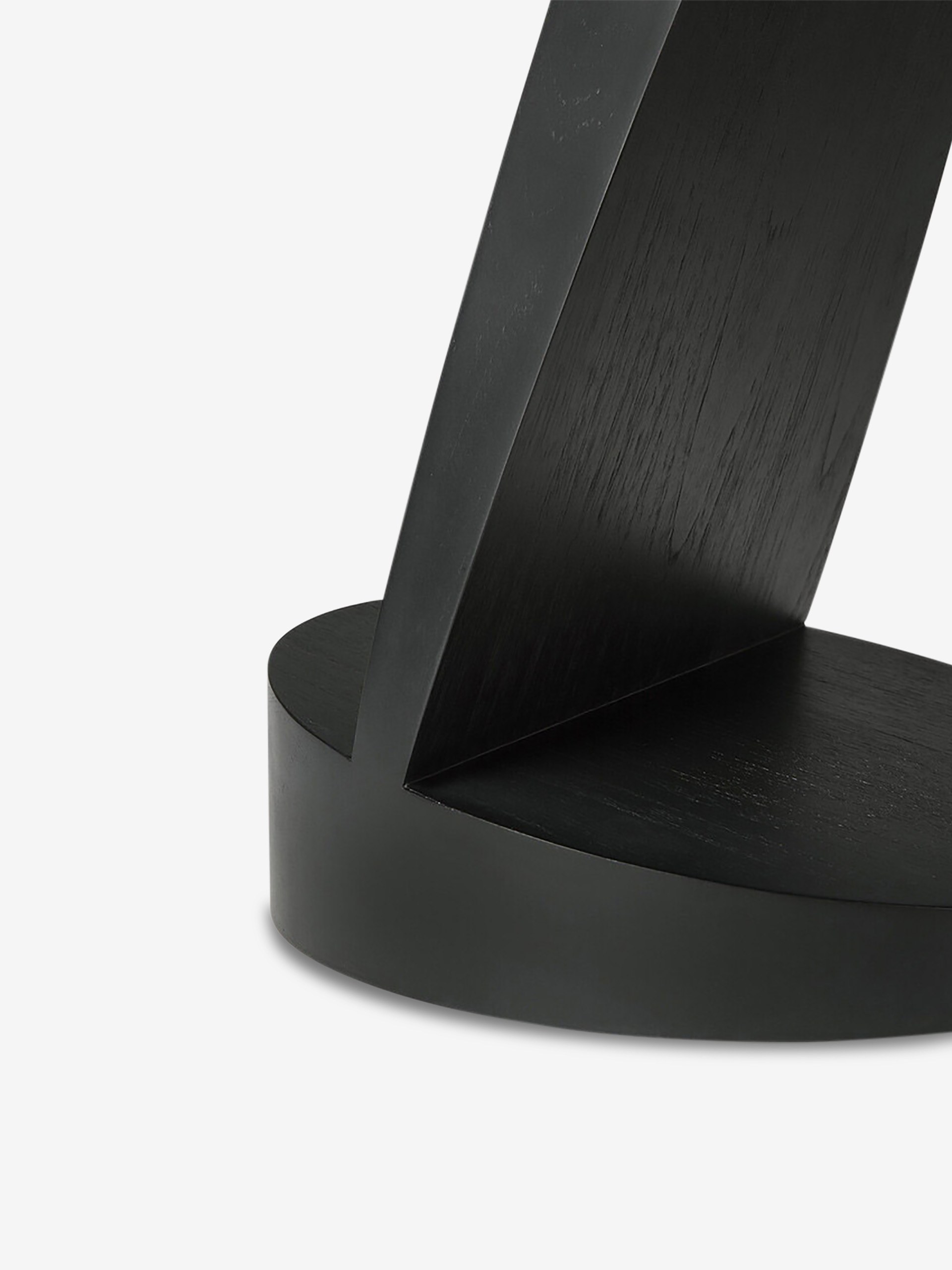 TABLE D'APPOINT OBLIC TECK - ETHNICRAFT Noir , Maison Bensimon