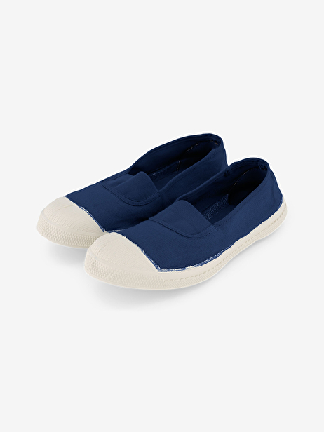 TENNIS ELASTIQUE FEMME  Indigo , Tennis & Chaussures Bensimon